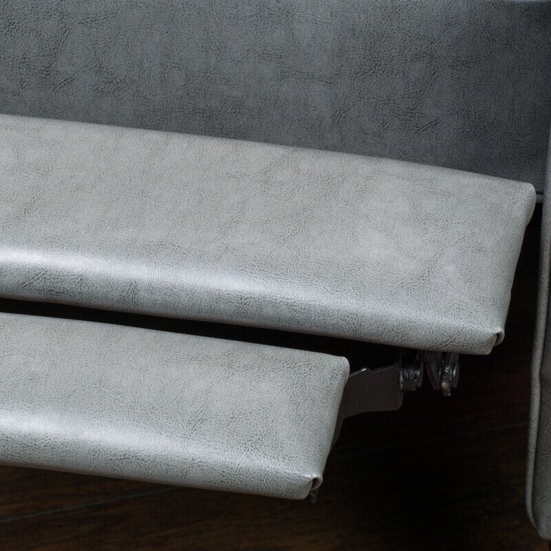 Fauteuil club inclinable manuel Roomfitters 26,75 pouces avec accoudoirs roulés et rembourrage moelleux pour un confort optimal, gris foncé