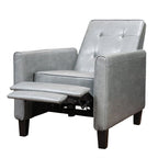 Fauteuil club inclinable manuel Roomfitters 26,75 pouces avec accoudoirs roulés et rembourrage moelleux pour un confort optimal, gris foncé