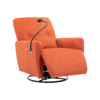 Fauteuil inclinable électrique pivotant à 270 degrés Roomfitters pour cinéma maison, canapé inclinable simple avec mouvement à bascule