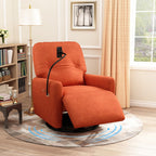 Fauteuil inclinable électrique pivotant à 270 degrés Roomfitters pour cinéma maison, canapé inclinable simple avec mouvement à bascule