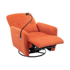 Fauteuil inclinable électrique pivotant à 270 degrés Roomfitters pour cinéma maison, canapé inclinable simple avec mouvement à bascule