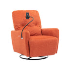 Fauteuil inclinable électrique pivotant à 270 degrés Roomfitters pour cinéma maison, canapé inclinable simple avec mouvement à bascule