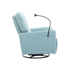 Fauteuil inclinable électrique pivotant à 270 degrés Roomfitters pour cinéma maison, canapé inclinable simple avec mouvement à bascule