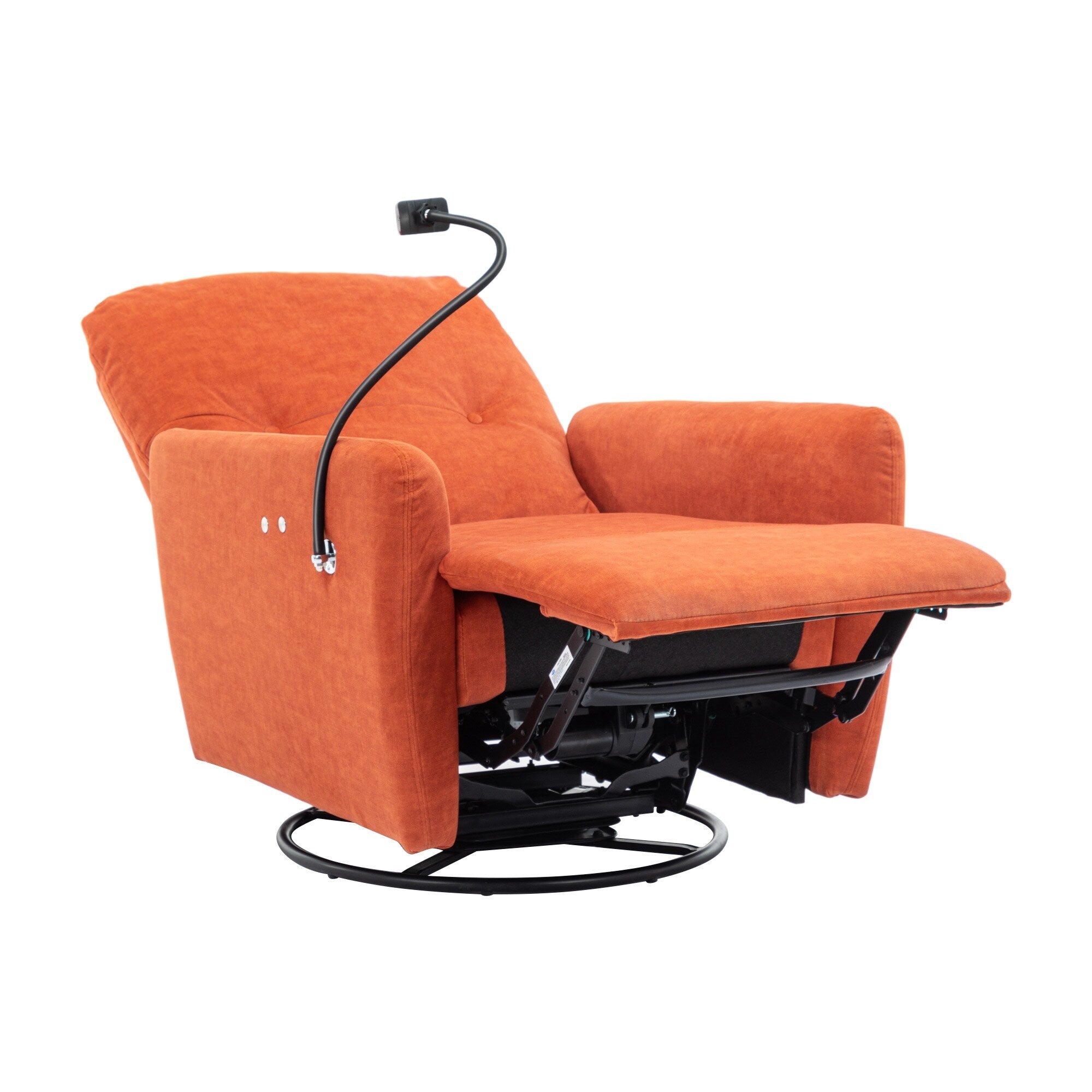 Fauteuil inclinable électrique pivotant à 270 degrés Roomfitters pour cinéma maison, canapé inclinable simple avec mouvement à bascule