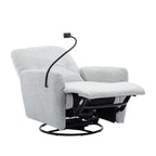 Fauteuil inclinable électrique pivotant à 270 degrés Roomfitters pour cinéma maison, canapé inclinable simple avec mouvement à bascule