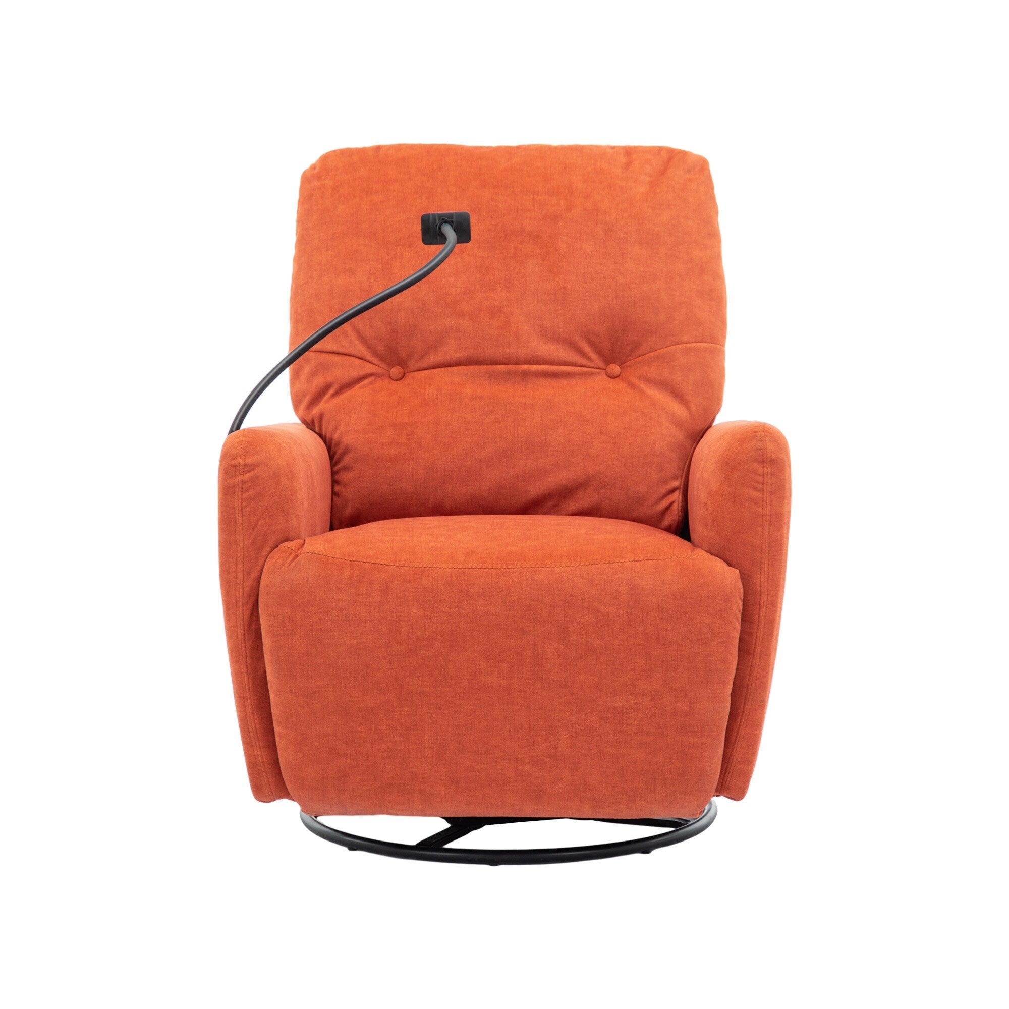 Fauteuil inclinable électrique pivotant à 270 degrés Roomfitters pour cinéma maison, canapé inclinable simple avec mouvement à bascule