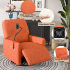 Fauteuil inclinable électrique pivotant à 270 degrés Roomfitters pour cinéma maison, canapé inclinable simple avec mouvement à bascule