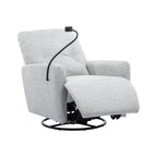 Fauteuil inclinable électrique pivotant à 270 degrés Roomfitters pour cinéma maison, canapé inclinable simple avec mouvement à bascule