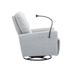 Fauteuil inclinable électrique pivotant à 270 degrés Roomfitters pour cinéma maison, canapé inclinable simple avec mouvement à bascule
