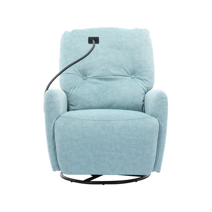 Fauteuil inclinable électrique pivotant à 270 degrés Roomfitters pour cinéma maison, canapé inclinable simple avec mouvement à bascule