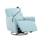 Fauteuil inclinable électrique pivotant à 270 degrés Roomfitters pour cinéma maison, canapé inclinable simple avec mouvement à bascule
