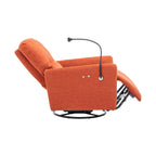 Fauteuil inclinable électrique pivotant à 270 degrés Roomfitters pour cinéma maison, canapé inclinable simple avec mouvement à bascule