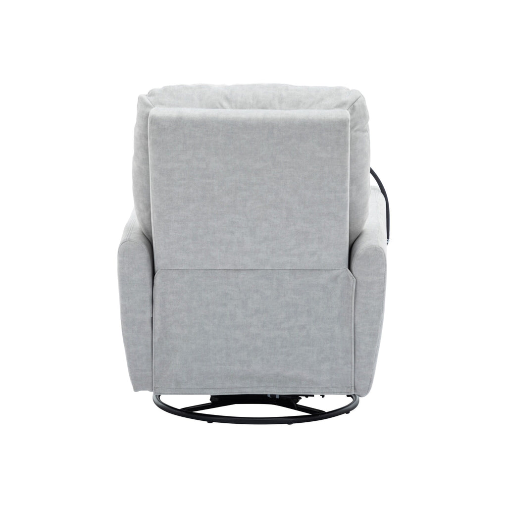 Fauteuil inclinable électrique pivotant à 270 degrés Roomfitters pour cinéma maison, canapé inclinable simple avec mouvement à bascule