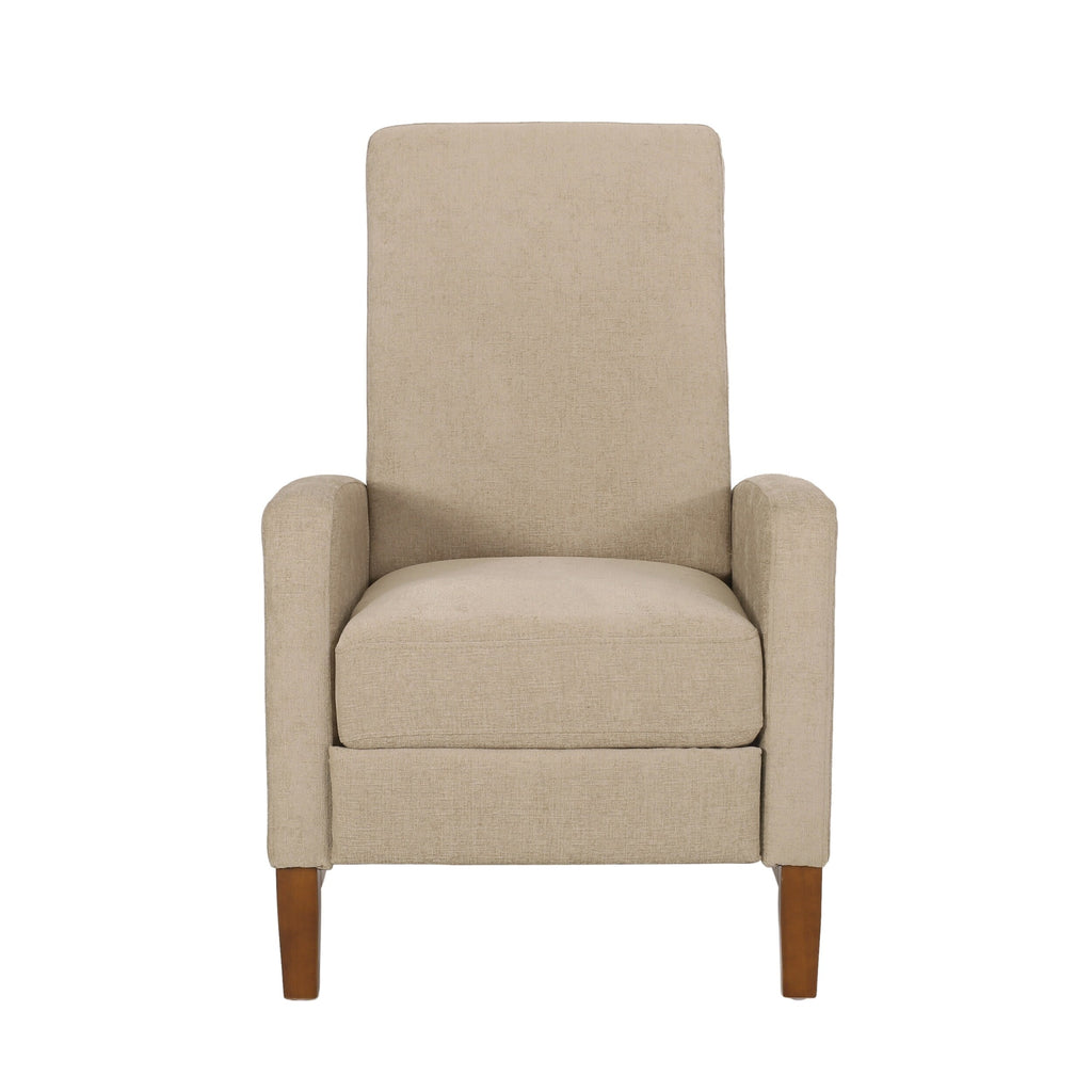 Fauteuil inclinable manuel en bois de 27 pouces de large, fauteuil de salon confortable pour le salon