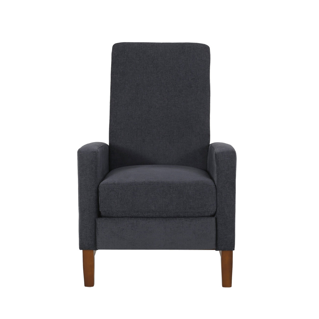 Fauteuil inclinable manuel en bois de 27 pouces de large, fauteuil de salon confortable pour le salon