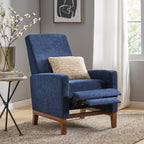 Fauteuil inclinable manuel en bois de 27 pouces de large, fauteuil de salon confortable pour le salon