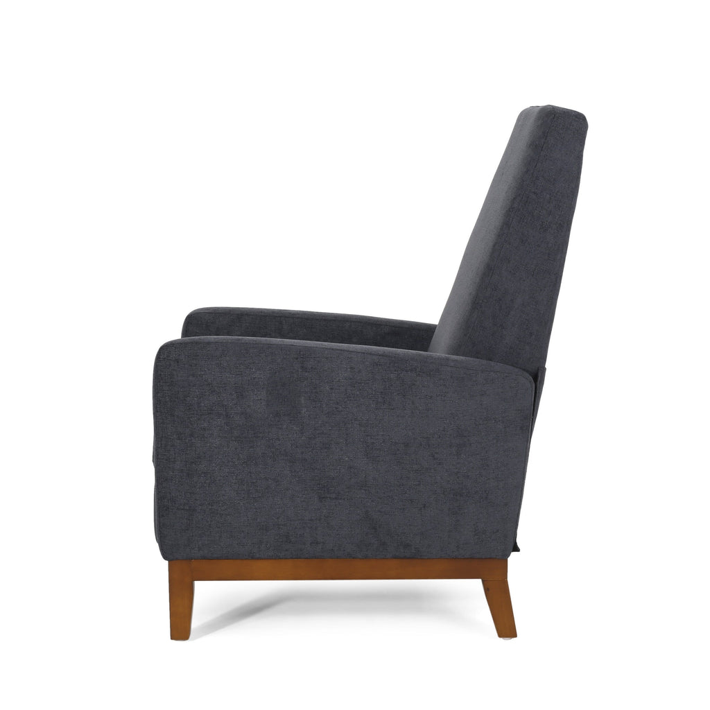 Fauteuil inclinable manuel en bois de 27 pouces de large, fauteuil de salon confortable pour le salon