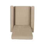Fauteuil inclinable manuel en bois de 27 pouces de large, fauteuil de salon confortable pour le salon