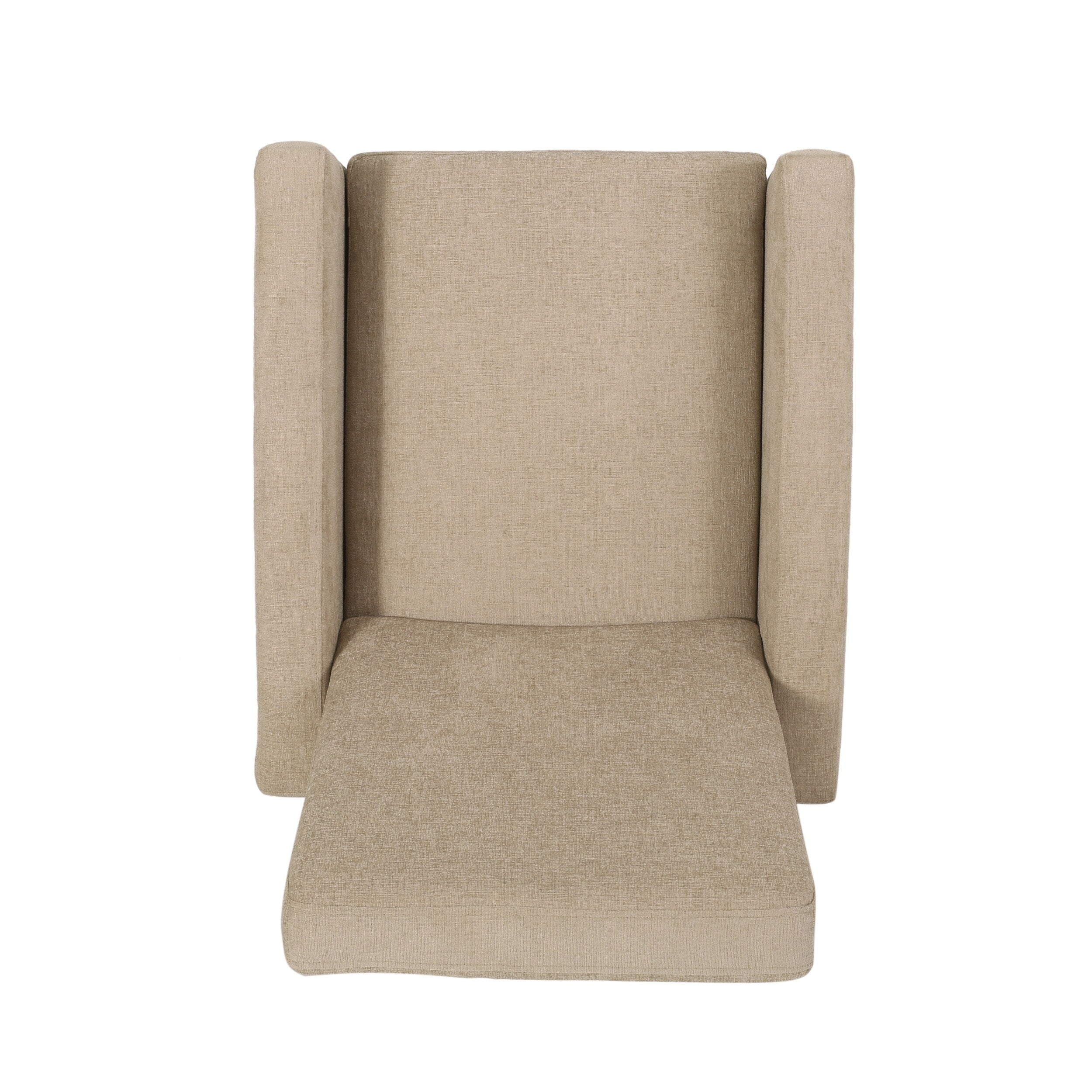 Fauteuil inclinable manuel en bois de 27 pouces de large, fauteuil de salon confortable pour le salon