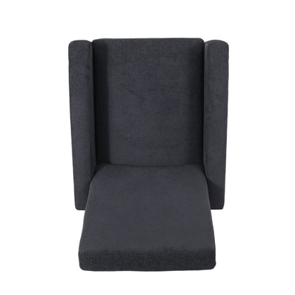 Fauteuil inclinable manuel en bois de 27 pouces de large, fauteuil de salon confortable pour le salon