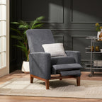 Fauteuil inclinable manuel en bois de 27 pouces de large, fauteuil de salon confortable pour le salon