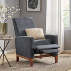 Fauteuil inclinable manuel en bois de 27 pouces de large, fauteuil de salon confortable pour le salon