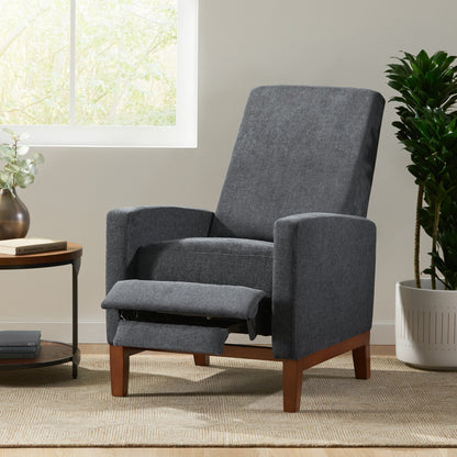 Fauteuil inclinable manuel en bois de 27 pouces de large, fauteuil de salon confortable pour le salon