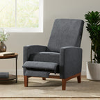 Fauteuil inclinable manuel en bois de 27 pouces de large, fauteuil de salon confortable pour le salon