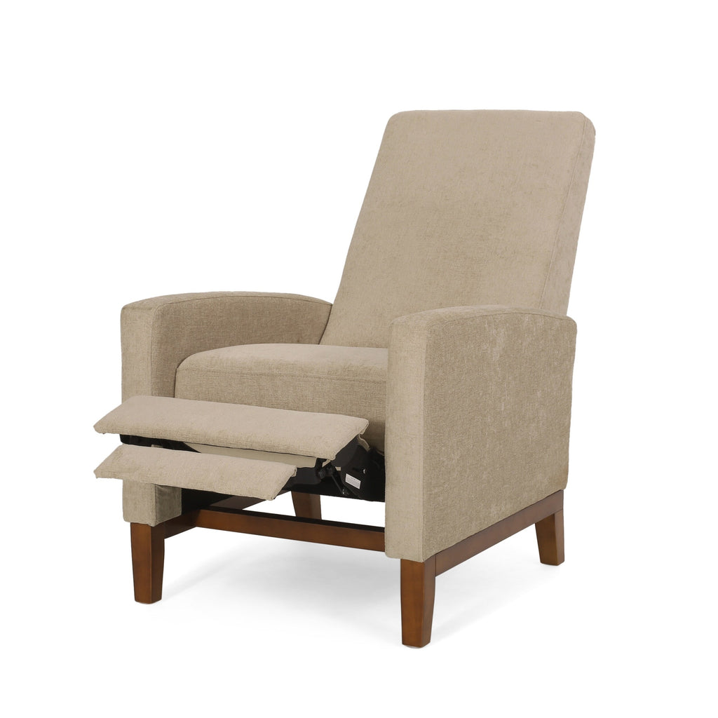Fauteuil inclinable manuel en bois de 27 pouces de large, fauteuil de salon confortable pour le salon