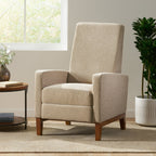 Fauteuil inclinable manuel en bois de 27 pouces de large, fauteuil de salon confortable pour le salon