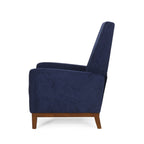 Fauteuil inclinable manuel en bois de 27 pouces de large, fauteuil de salon confortable pour le salon