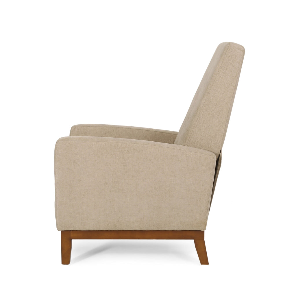 Fauteuil inclinable manuel en bois de 27 pouces de large, fauteuil de salon confortable pour le salon