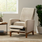 Fauteuil inclinable manuel en bois de 27 pouces de large, fauteuil de salon confortable pour le salon