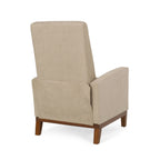 Fauteuil inclinable manuel en bois de 27 pouces de large, fauteuil de salon confortable pour le salon