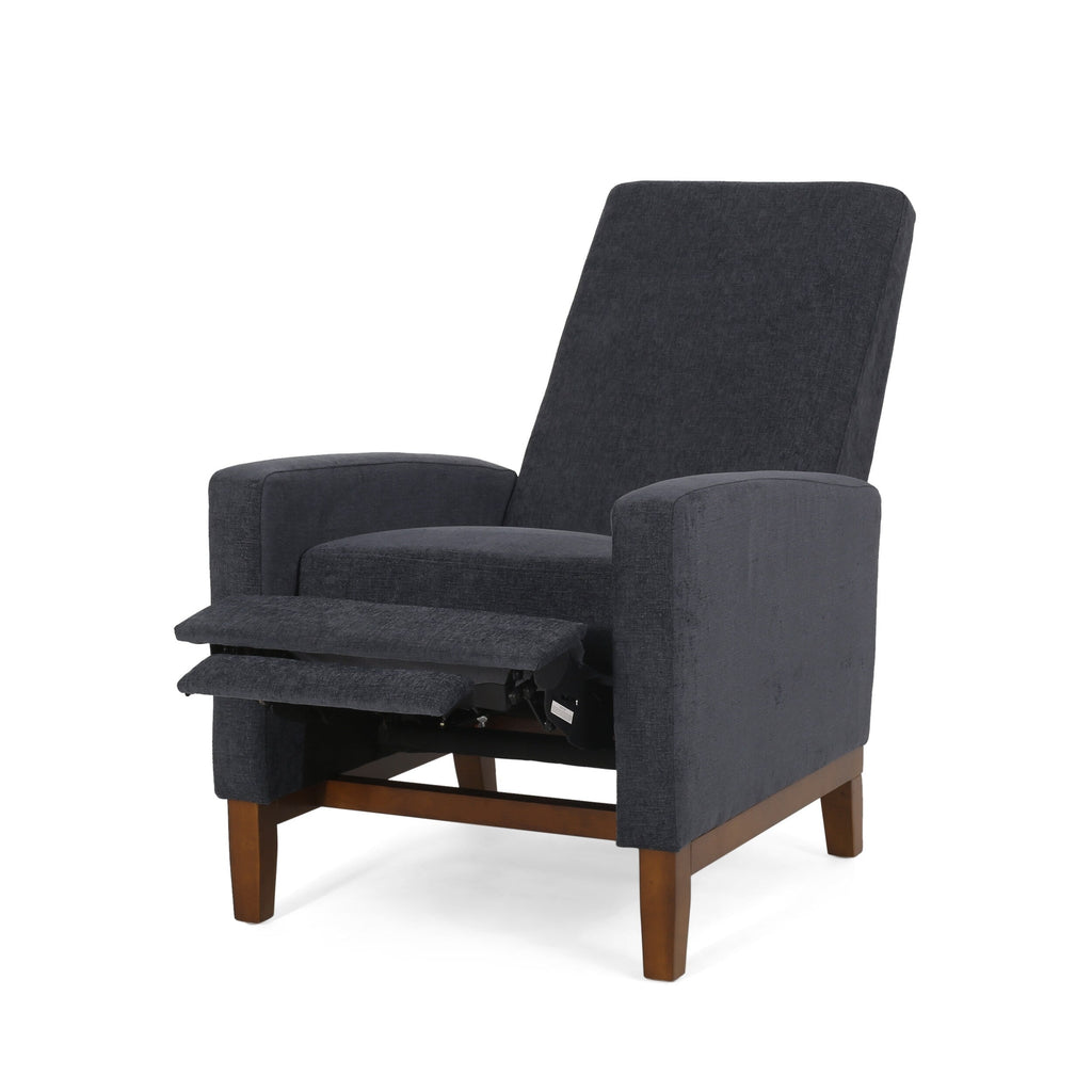 Fauteuil inclinable manuel en bois de 27 pouces de large, fauteuil de salon confortable pour le salon
