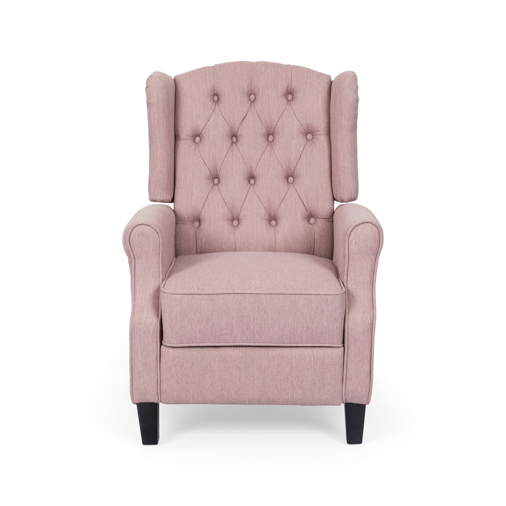 Fauteuil inclinable manuel large Roomfitters 28 pouces, élégant fauteuil inclinable pour salon, chambre, rose