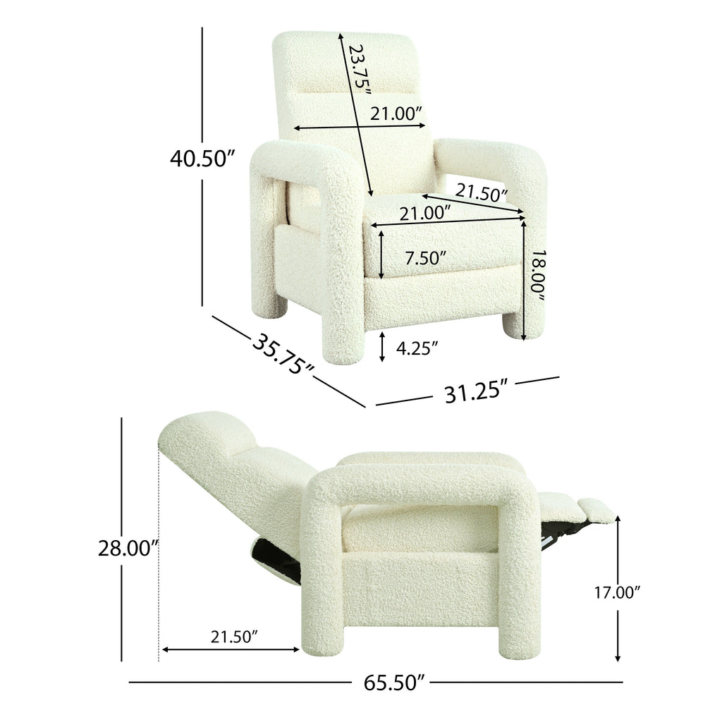 Fauteuil inclinable rembourré Roomfitters 31.25 pour salon