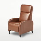 Fauteuil inclinable standard en similicuir de 33,5 po de large, marron