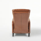 Fauteuil inclinable standard en similicuir de 33,5 po de large, marron