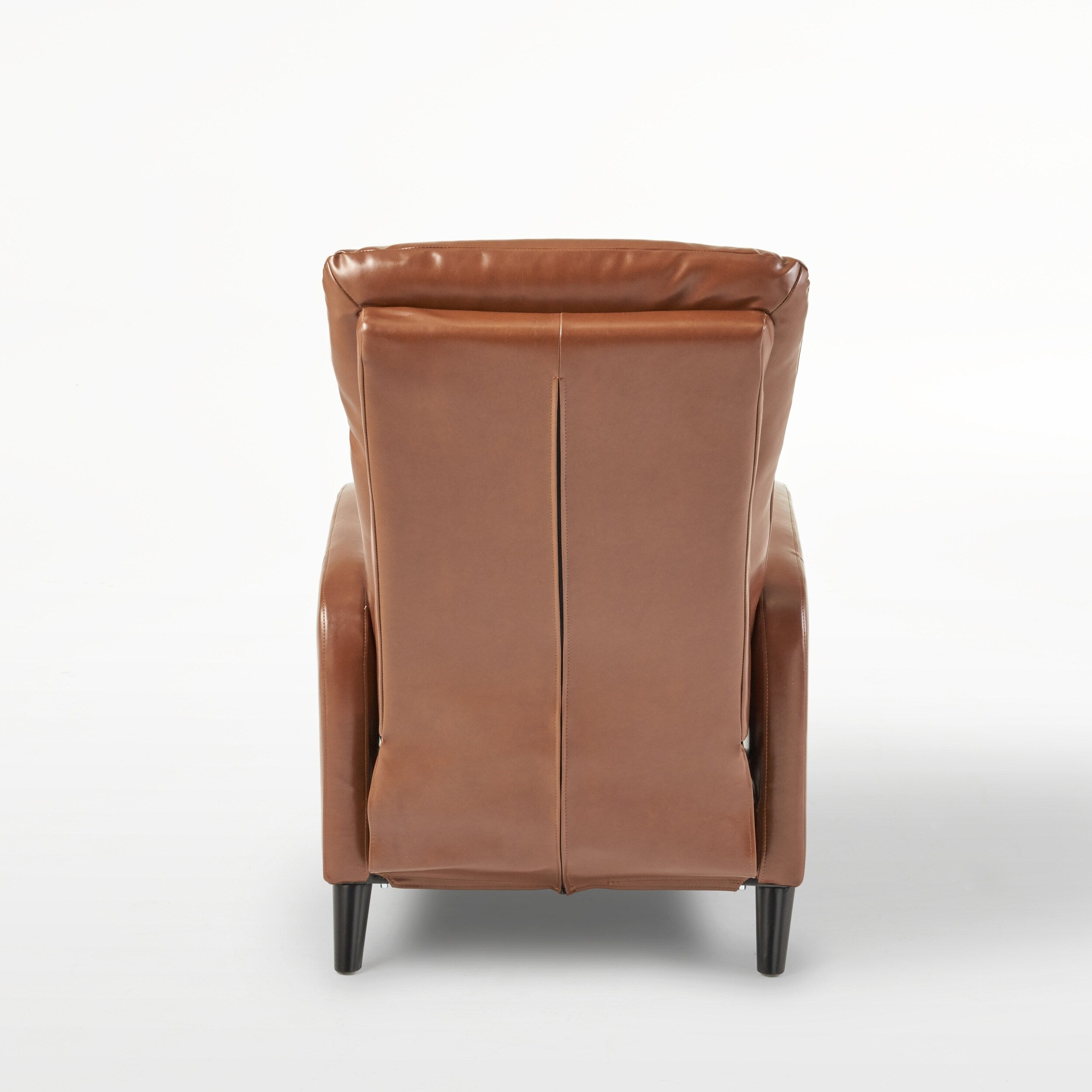 Fauteuil inclinable standard en similicuir de 33,5 po de large, marron