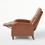 Fauteuil inclinable standard en similicuir de 33,5 po de large, marron