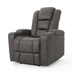 Fauteuil inclinable standard électrique Roomfitters 33 avec rangement pour accoudoirs et port USB, ardoise