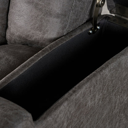Fauteuil inclinable standard électrique Roomfitters 33 avec rangement pour accoudoirs et port USB, ardoise