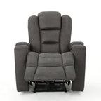 Fauteuil inclinable standard électrique Roomfitters 33 avec rangement pour accoudoirs et port USB, ardoise