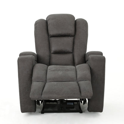 Fauteuil inclinable standard électrique Roomfitters 33 avec rangement pour accoudoirs et port USB, ardoise