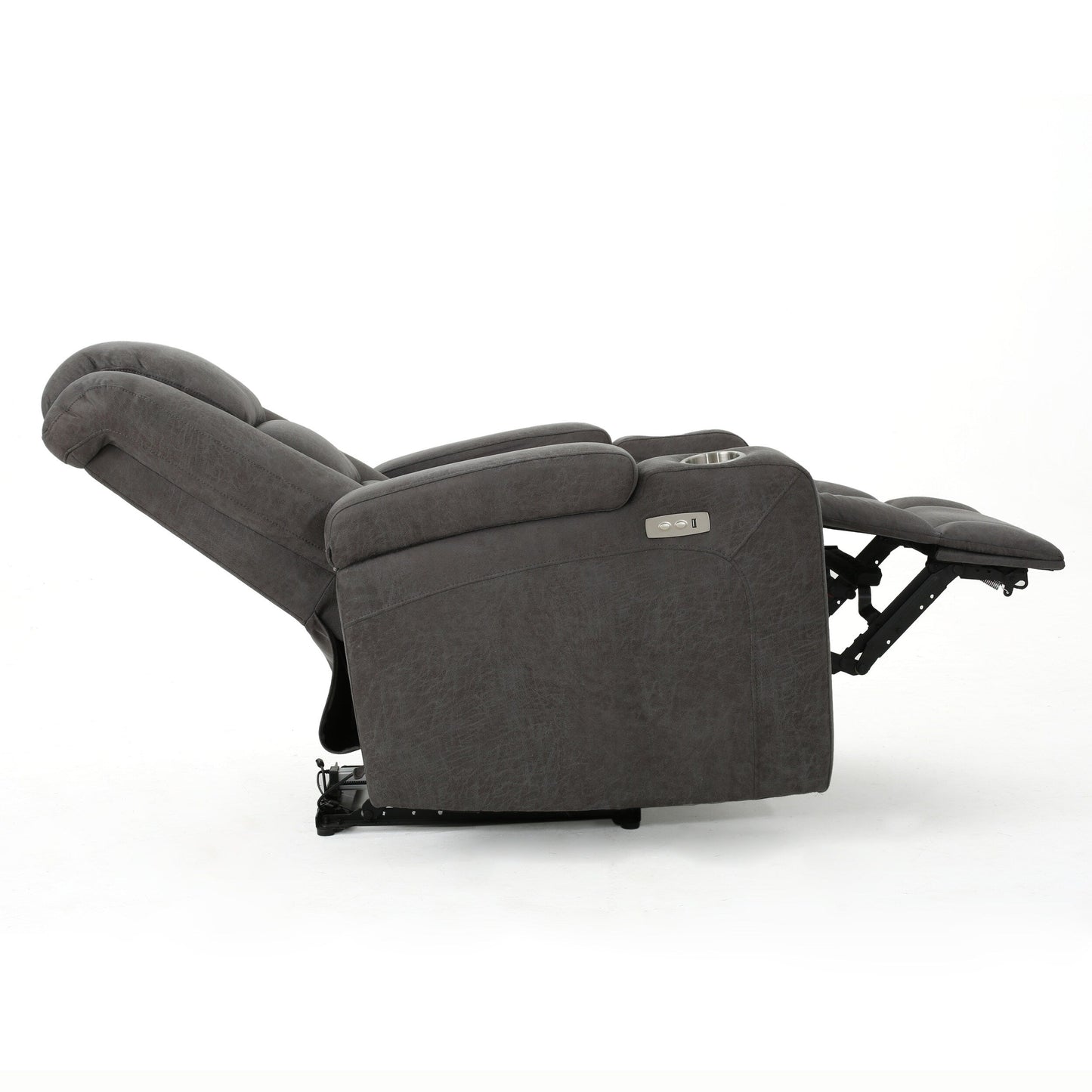 Fauteuil inclinable standard électrique Roomfitters 33 avec rangement pour accoudoirs et port USB, ardoise
