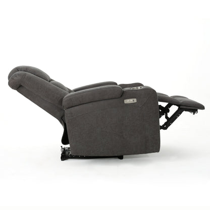 Fauteuil inclinable standard électrique Roomfitters 33 avec rangement pour accoudoirs et port USB, ardoise