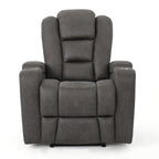 Fauteuil inclinable standard électrique Roomfitters 33 avec rangement pour accoudoirs et port USB, ardoise