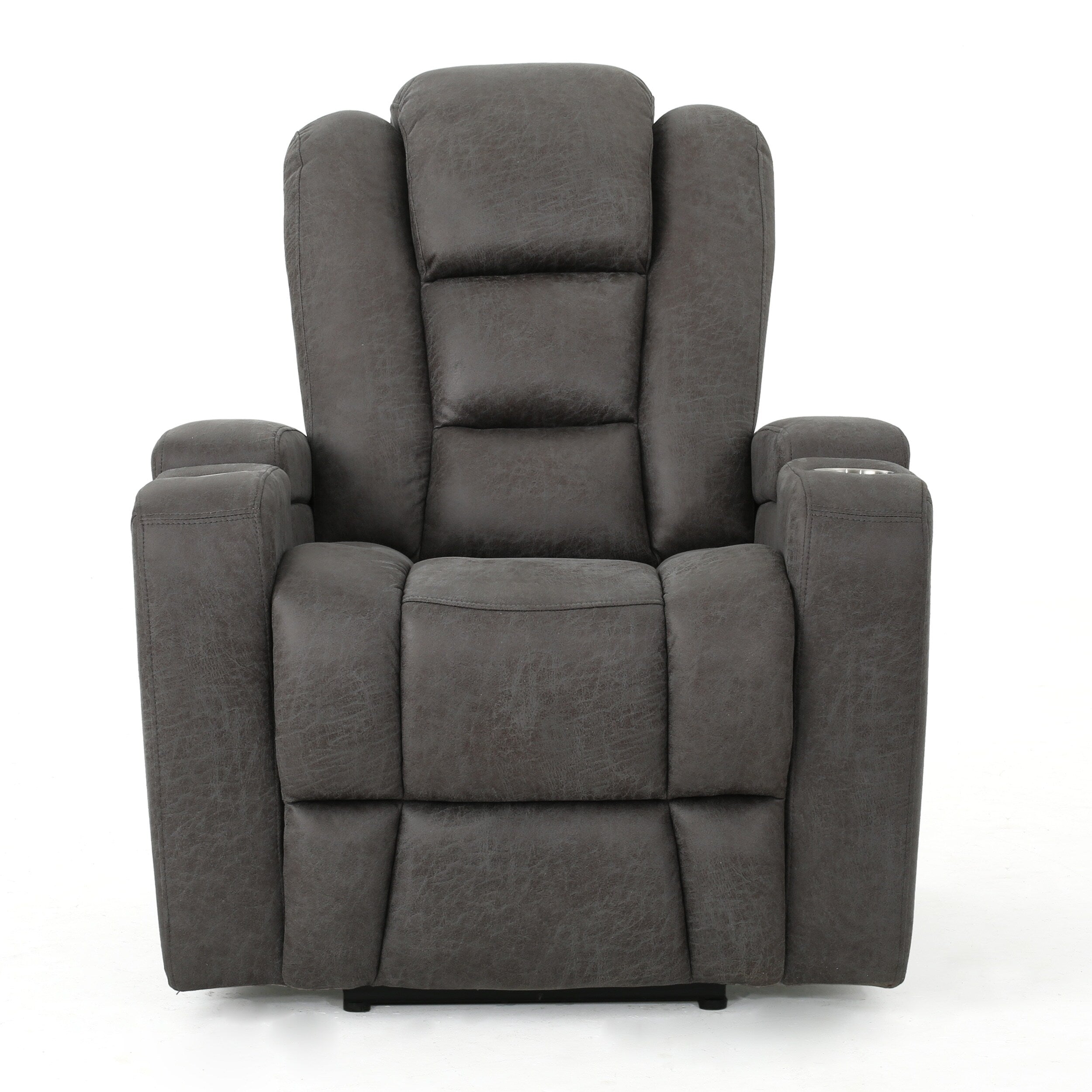 Fauteuil inclinable standard électrique Roomfitters 33 avec rangement pour accoudoirs et port USB, ardoise