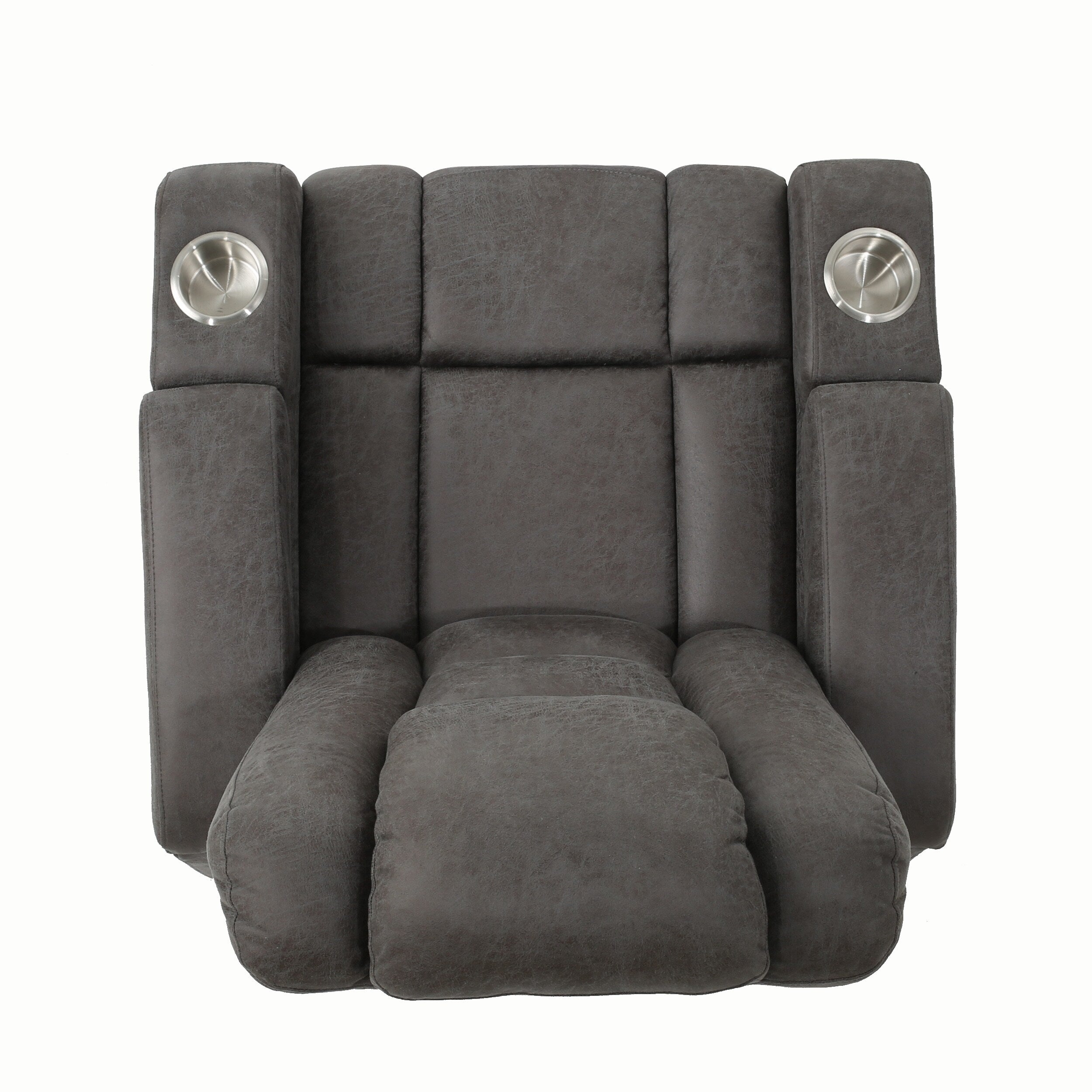 Fauteuil inclinable standard électrique Roomfitters 33 avec rangement pour accoudoirs et port USB, ardoise